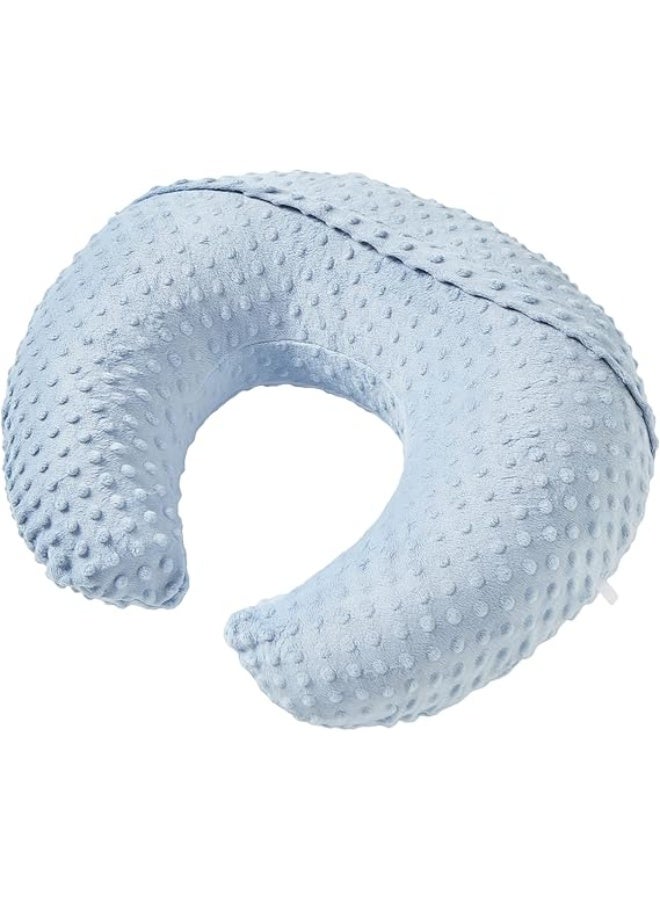 Aullar Pillowcase for Nursing Pillow and Positioner for Breastfeeding and Bottle Feeding, Propping Baby, Tummy Time, Baby Sitting Support, Awake-Time Support, Pillow Cover Only (Blue) - Image 5