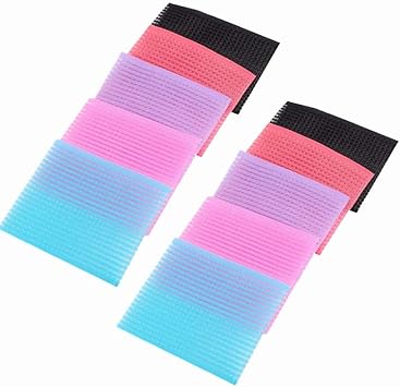 Quupy 5 Bags10PCS Hair Fringe Stickers Magic Bangs Square Hair Pads Holders Hair Fixed Clip Hairpin Seamless Magic Paste Posts Tape 2x3 for Women Girls - Image 1