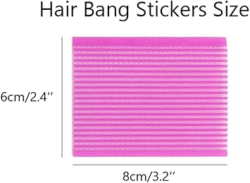 Quupy 5 Bags10PCS Hair Fringe Stickers Magic Bangs Square Hair Pads Holders Hair Fixed Clip Hairpin Seamless Magic Paste Posts Tape 2x3 for Women Girls - Image 2