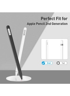 Y&D Case for Apple Pencil 2nd Generation, 2 Pack Protective Silicone Cover + Nibs Fit iPad Pro 11 12.9 Inch, Soft Sleeve Compatible with Magnetic Charging and Double Tap  - Image 5