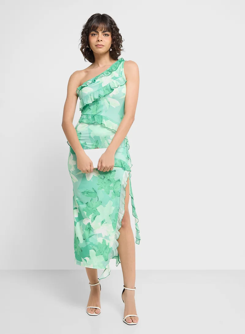 ELLA Floral Ruffle Dress