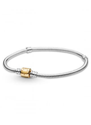 Pandora Moments Two-tone Barrel Clasp Snake Chain 925 Sterling Silver Bracelet - pzsku/Z1DDB46189D7F3422E8D8Z/45/_/1696771570/be01b94e-0375-4879-a5cb-b6c4f3845a88