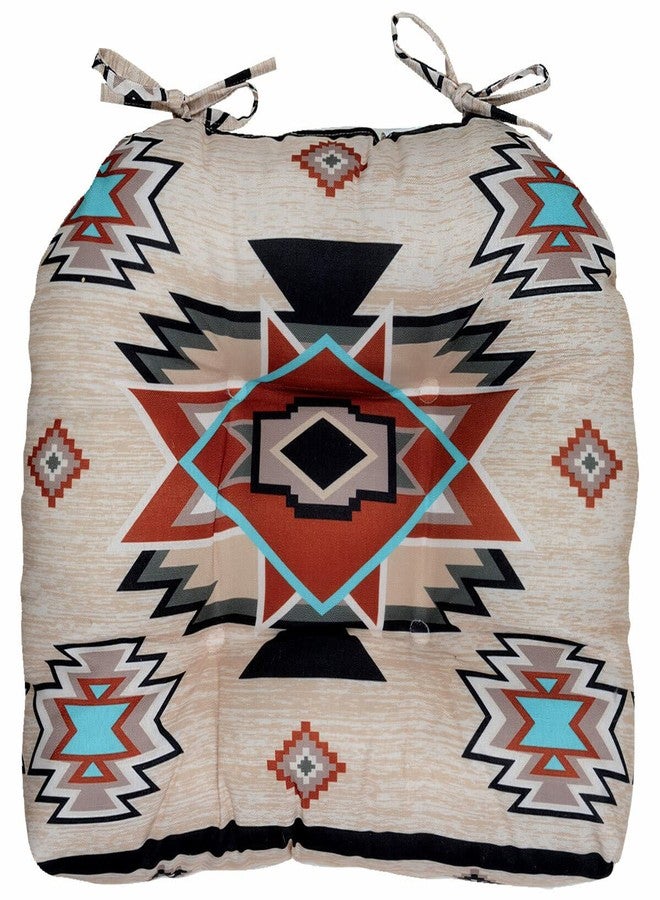BLACK FOREST DECOR Sunset Trail Chair Pad, Polyester, 17" W x 17" D x 4" H