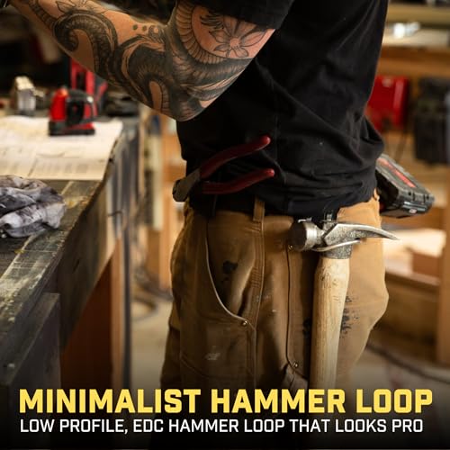 Holstery HammerMaster | Hammer Holder Loop - Clip-On Tool Belt Holster Holds Hammers, Hatchet, or Mallet - Image 2