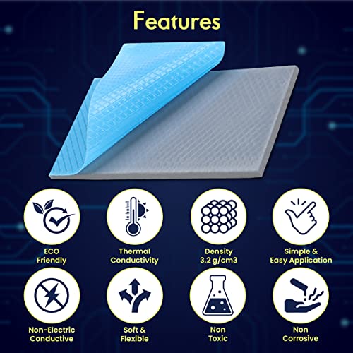 Gelid Solutions GP-Ultimate 15W- Thermal Pad 90x50x3.0mm. Excellent Heat Conduction, Ideal Gap Filler. Easy Installation. - Image 2