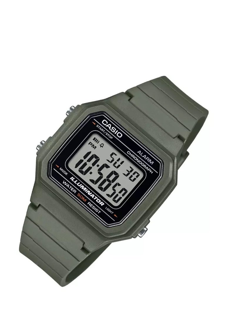 كاسيو ساعة شبابيه رقمية للرجال - W-217H-3AVDF - Image 2