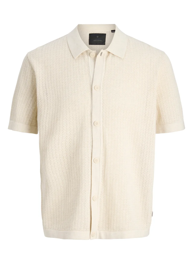 Knitted Short Sleeve Polo