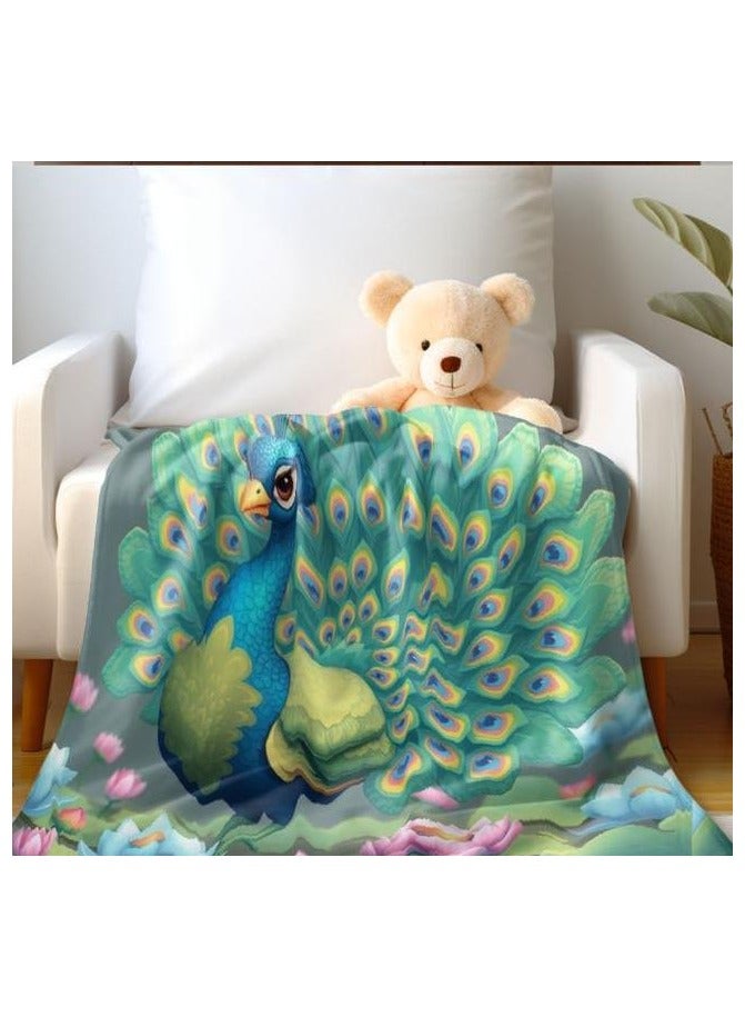 عام بطانية رقيقة من الفانيلا الكرتونية للأطفال أو الطلاب (دافئة ومريحة ومناسبة للنوم والألعاب) 100 سم * 150 سم - 695 - Image 1