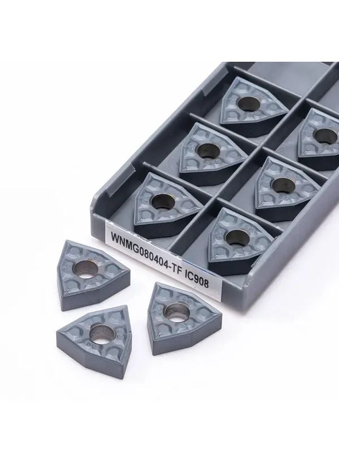 WNMG080404 TF IC907 أدوات خراطة كربيدية 20 قطعة مجموعة خراطة تحكم رقمي بالحاسوب - Image 3