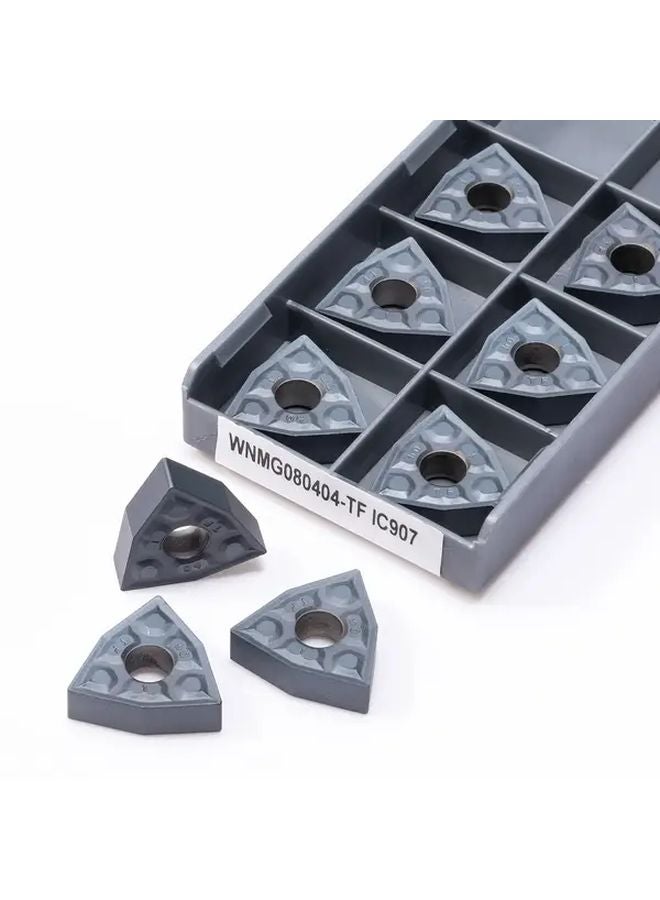 WNMG080404 TF IC907 أدوات خراطة كربيدية 20 قطعة مجموعة خراطة تحكم رقمي بالحاسوب - Image 4