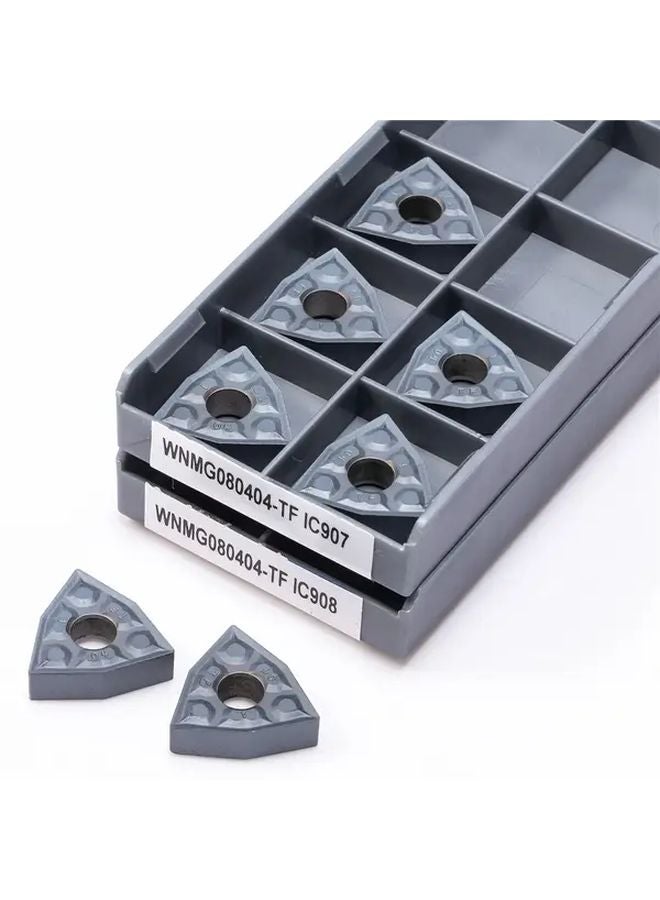 WNMG080404 TF IC907 أدوات خراطة كربيدية 20 قطعة مجموعة خراطة تحكم رقمي بالحاسوب - Image 5