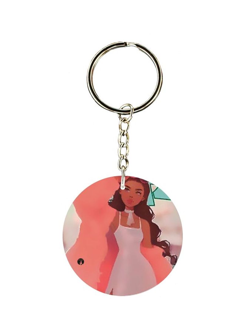 RKN Cartoon Character Printed Keychain