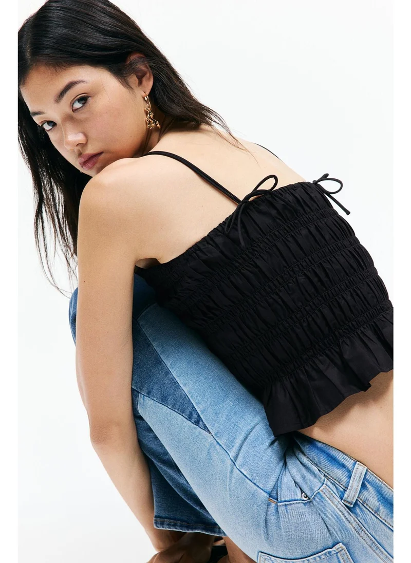 اتش اند ام Smocked strappy top