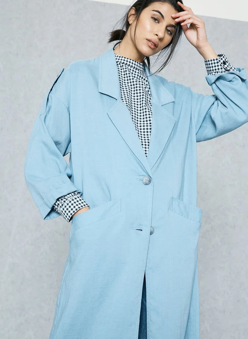 TOPSHOP Longline Duster Coat