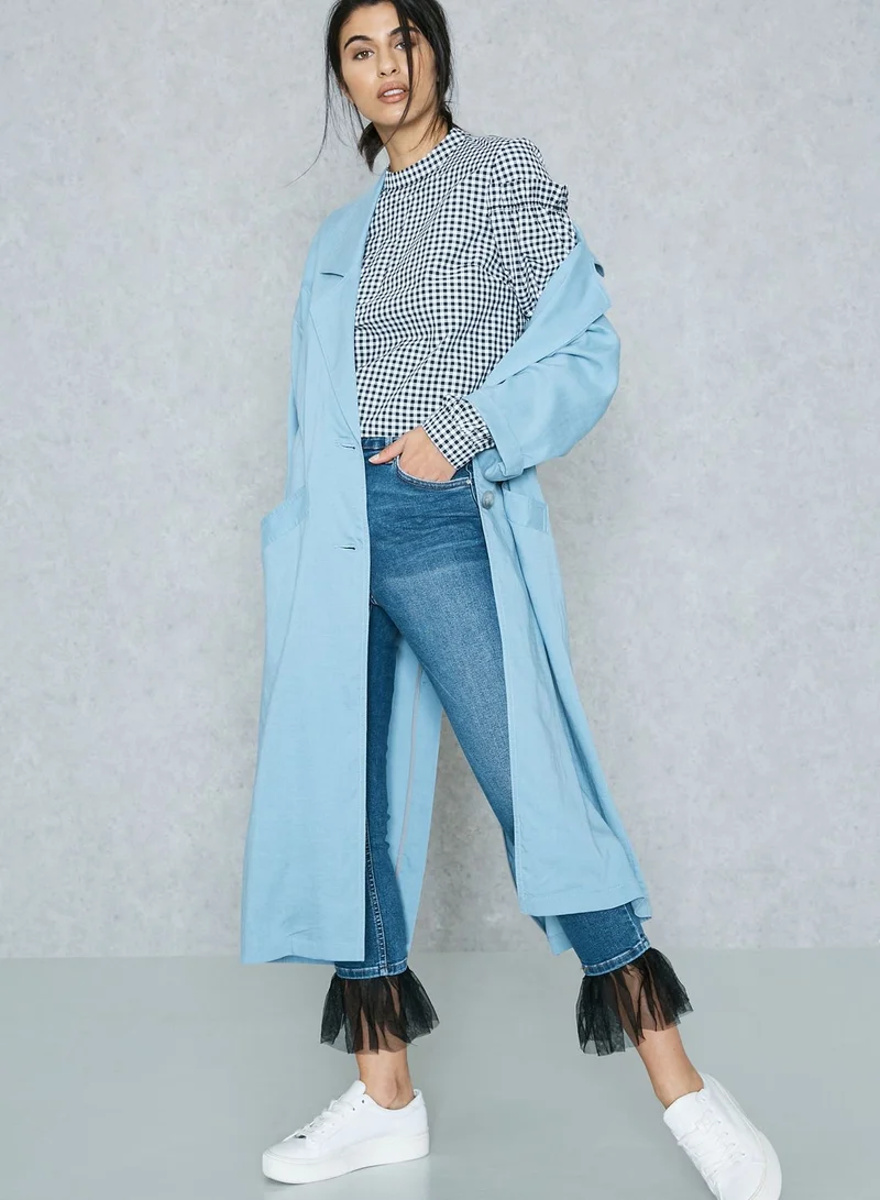TOPSHOP Longline Duster Coat