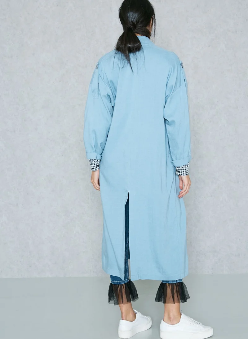 TOPSHOP Longline Duster Coat