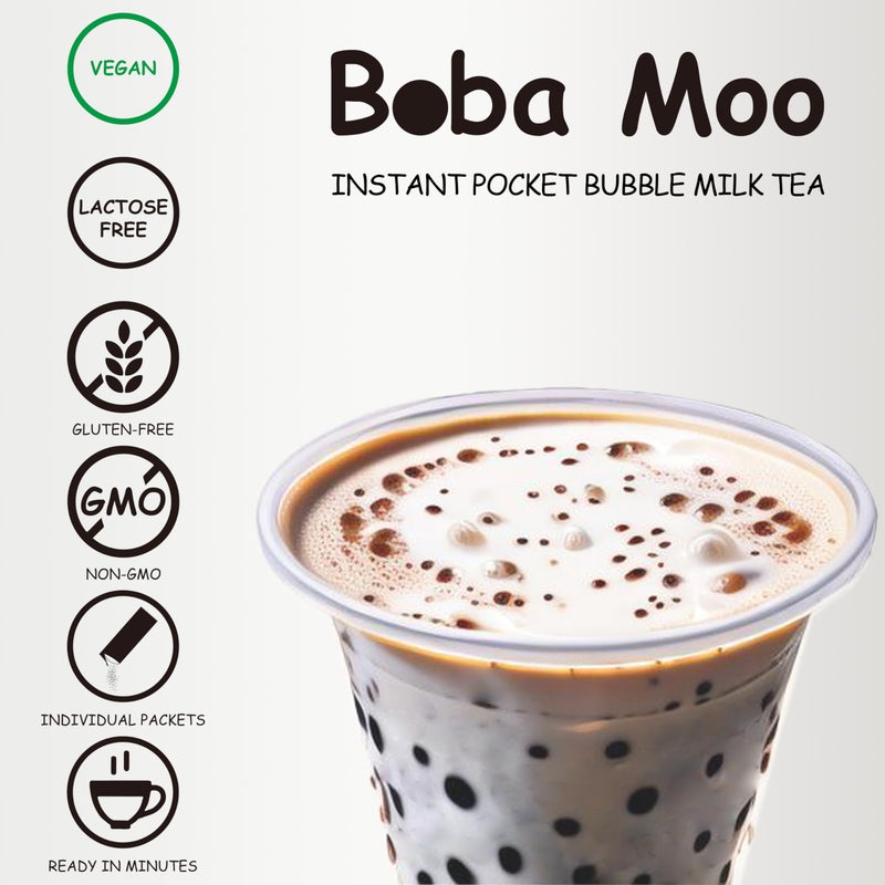 Boba Moo Premium Boba Tea Kit With Taro Milk Tea Flavor - Only 10,000 Kits Yearly, Small Batch Bubble Tea Kit With Exceptional Taste & Chewiness, Vegan, Lactose-Free, 6 Servings - Image 3