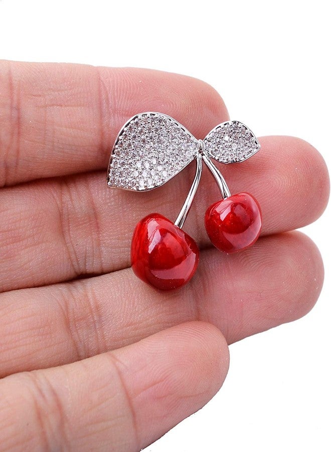 canjoyn Carrot Cherry Pineapple Brooch Skirt Cardigan Hat Scarf Pin Lapel Pin Badge Wedding Corsage Shawl Pin - Image 3