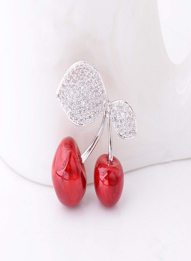 canjoyn Carrot Cherry Pineapple Brooch Skirt Cardigan Hat Scarf Pin Lapel Pin Badge Wedding Corsage Shawl Pin - Image 4