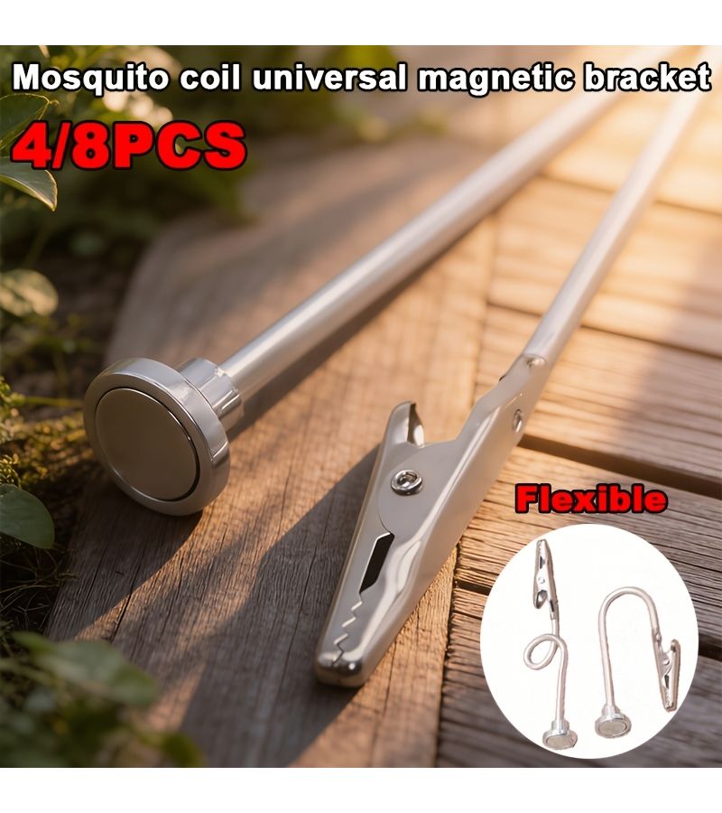 10Pcs Universal Mosquito Coil Holder With Alligator Head Clip Sturdy Durable For Sandalwood Incense Sticks Indoor Outdoor Use Portable Mosquito Repellent - Image 1
