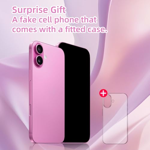 Blue Union Fake Phone Dummy Prop Phone Play Decoy Phone Pear Phone NonWorking Phone 16 Display Phone Look Like Real Phone 16 Pink - Image 5