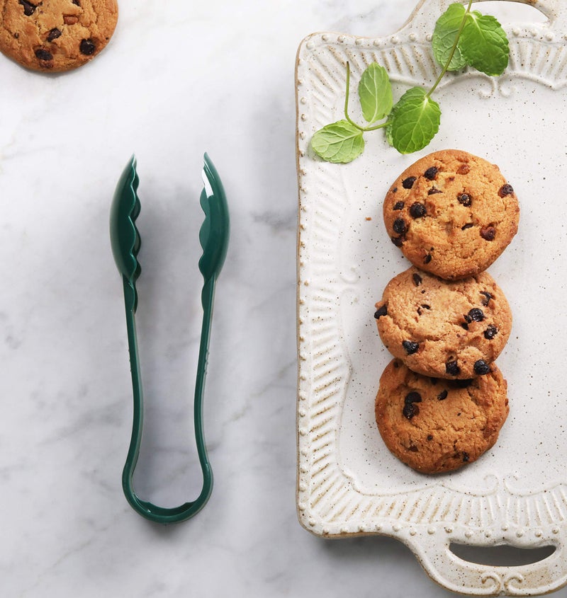 New Star Foodservice 35711 Utility Tong, High Heat Plastic, Scalloped, 6 inch, Set of 12, Green - Image 4