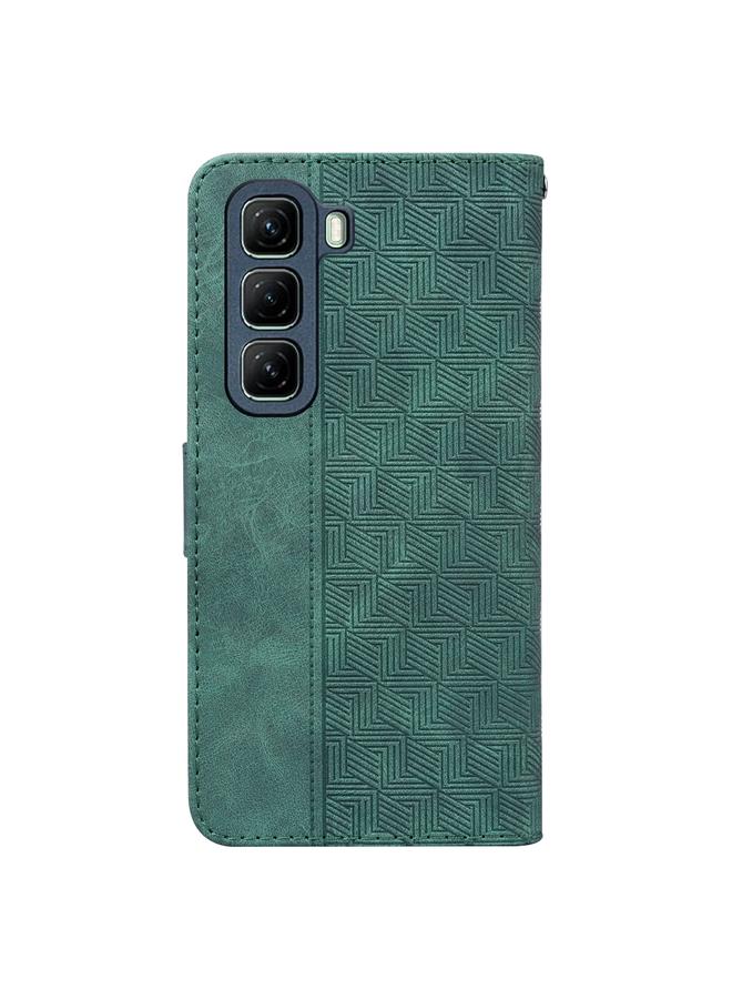 S-TOP Case For Infinix Hot 50 4G Geometric Embossed Leather Phone Case - Image 4