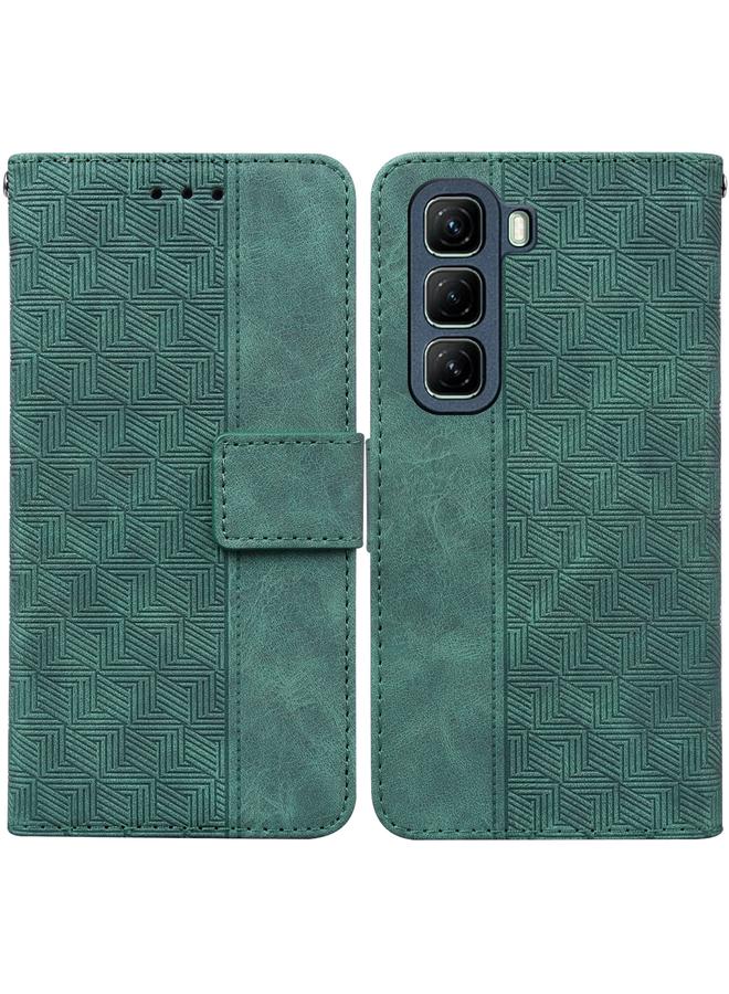 S-TOP Case For Infinix Hot 50 4G Geometric Embossed Leather Phone Case - Image 1