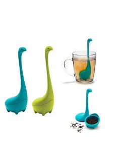 Y&D Baby Loose Leaf Tea Infuser, Cute Infuser Strainer, Leak Filter, Gifts - Long Handle Neck, Ball Body Lake Monster Silicone for Herbal  - Image 1