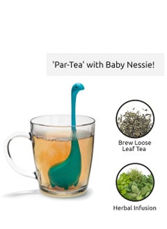 Y&D Baby Loose Leaf Tea Infuser, Cute Infuser Strainer, Leak Filter, Gifts - Long Handle Neck, Ball Body Lake Monster Silicone for Herbal  - Image 3
