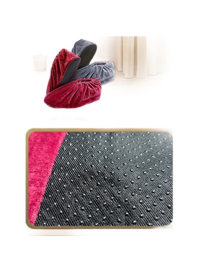 NOLANSEND Velvet Shoe Covers, Thickened Non-Slip Wear-Resistant, For Home, Machine Room, Indoor, Students And Adults, 5 Pairs - Image 3