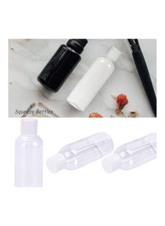 ORiTi 4 Pack 100ML Empty Clear Plastic Squeeze Bottles with Disc Top Flip Cap Travel Bottle BPA-Free Containers For Shampoo, Lotions, Liquid Body Soap  - Image 4