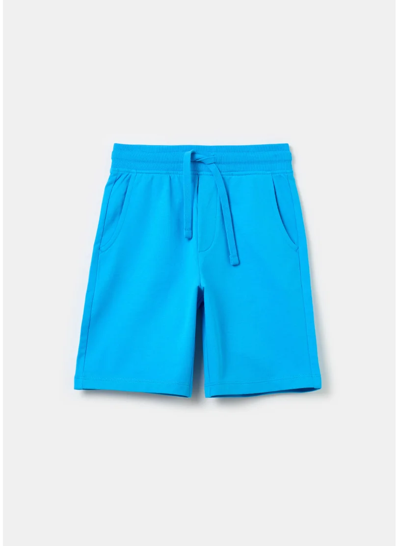 Ovs Fleece Bermuda Shorts With Drawstring