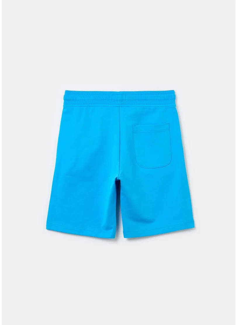 Ovs Fleece Bermuda Shorts With Drawstring
