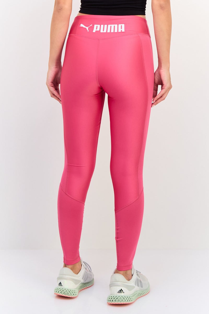 PUMA Women Sportswear Fit Pull On Training Leggings, Pink - Image 4