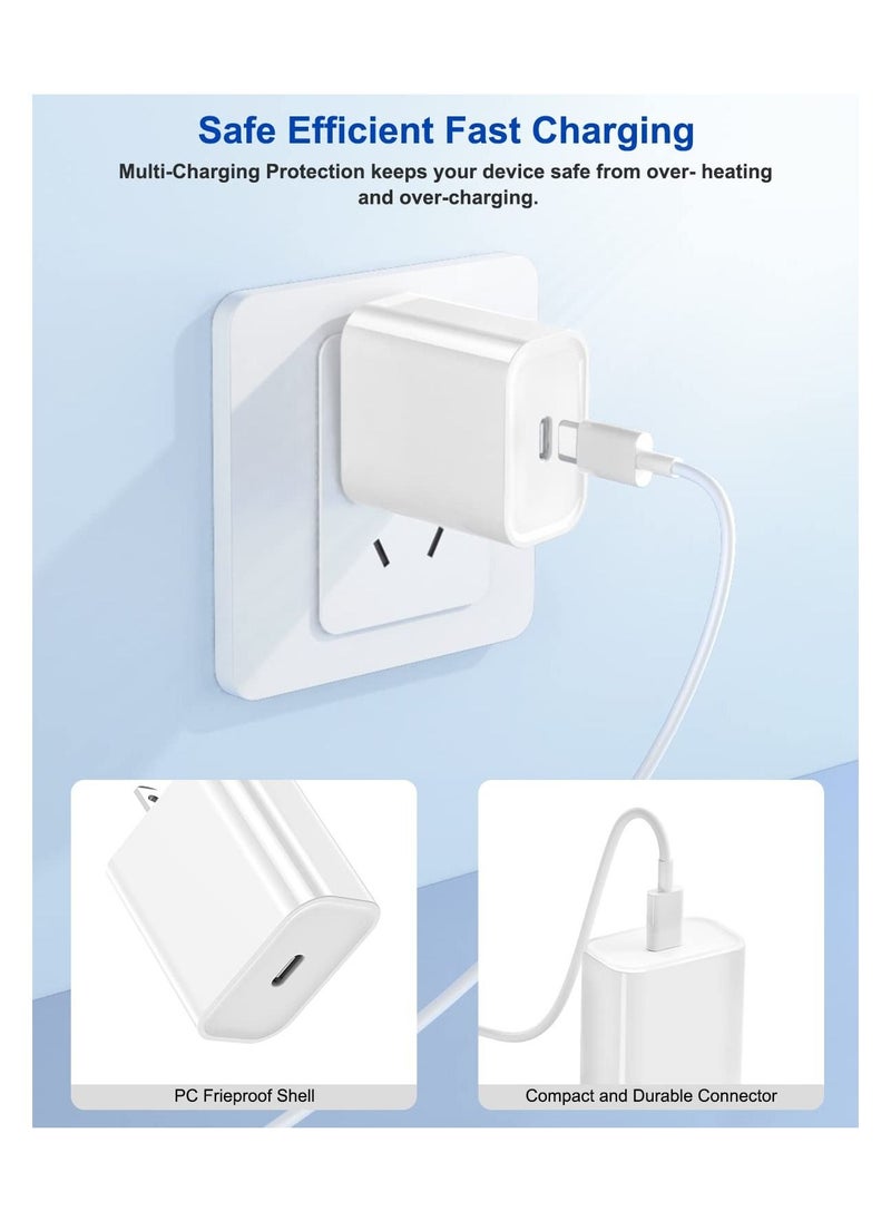 Generic - Charger for iPhone 12/13【MFi Apple Certified】, PD 20W Fast Charger with 6FT USB C to Lightning Cable, USB C Charger Fast Charging Block & Charging Cord for iPhone 12/13/iPad/iPod/Air Pods & More - Image 1