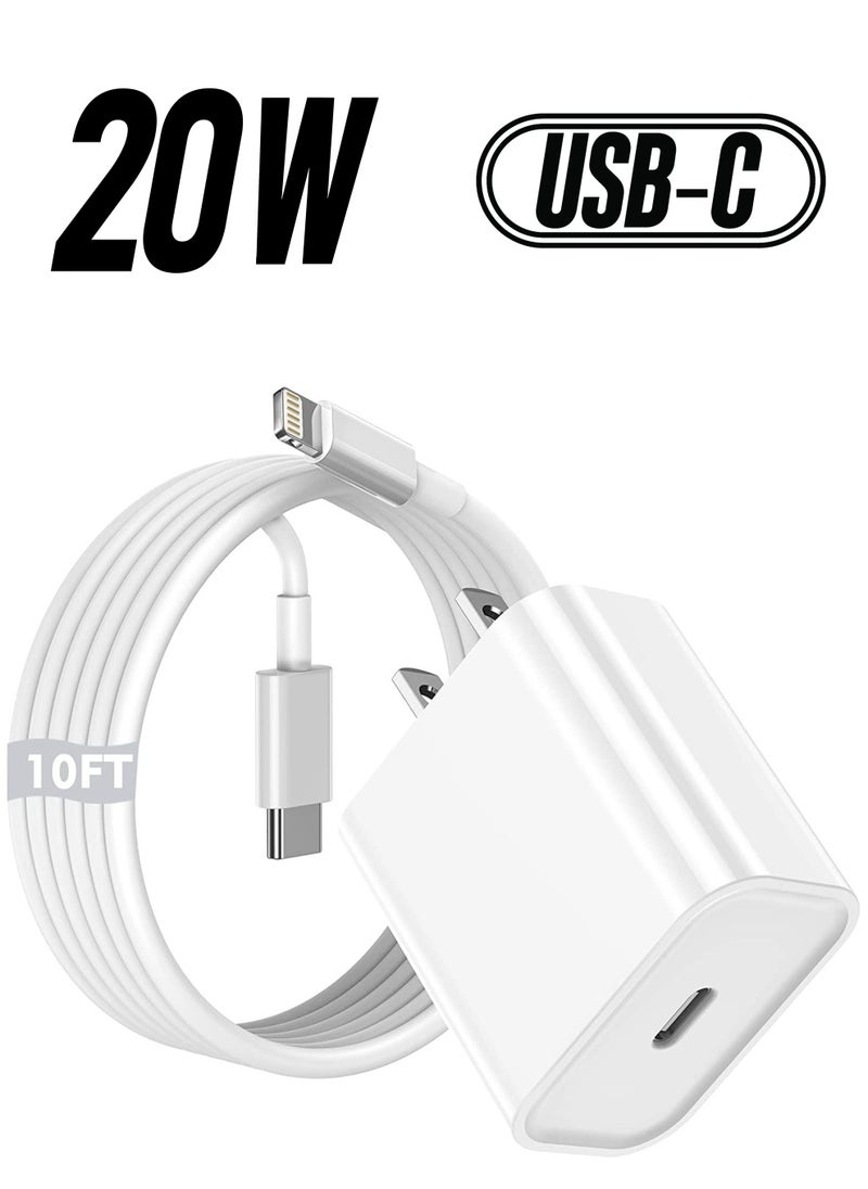 Generic - Charger for iPhone 12/13【MFi Apple Certified】, PD 20W Fast Charger with 6FT USB C to Lightning Cable, USB C Charger Fast Charging Block & Charging Cord for iPhone 12/13/iPad/iPod/Air Pods & More - Image 1
