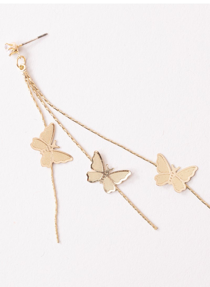 AMICA Drop Butterfly Earrings - Image 1