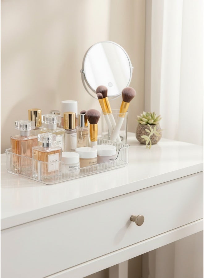 Stackable Two-Piece Acrylic Storage Organizer – Modern Shelf for Bathroom, Kitchen and Vanity – Ideal for Cosmetics, Perfumes, Spices and Utensils – 30 × 17 cm - Image 4