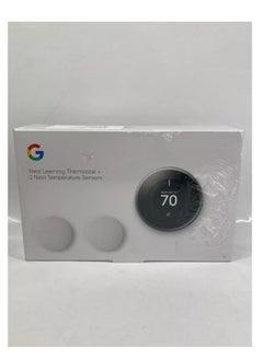 Nest Google Nest 3rd Gen BH1252 Learning Wi-Fi Programmable Thermostat in Stainless Steel with 2 Sensors  - Image 5