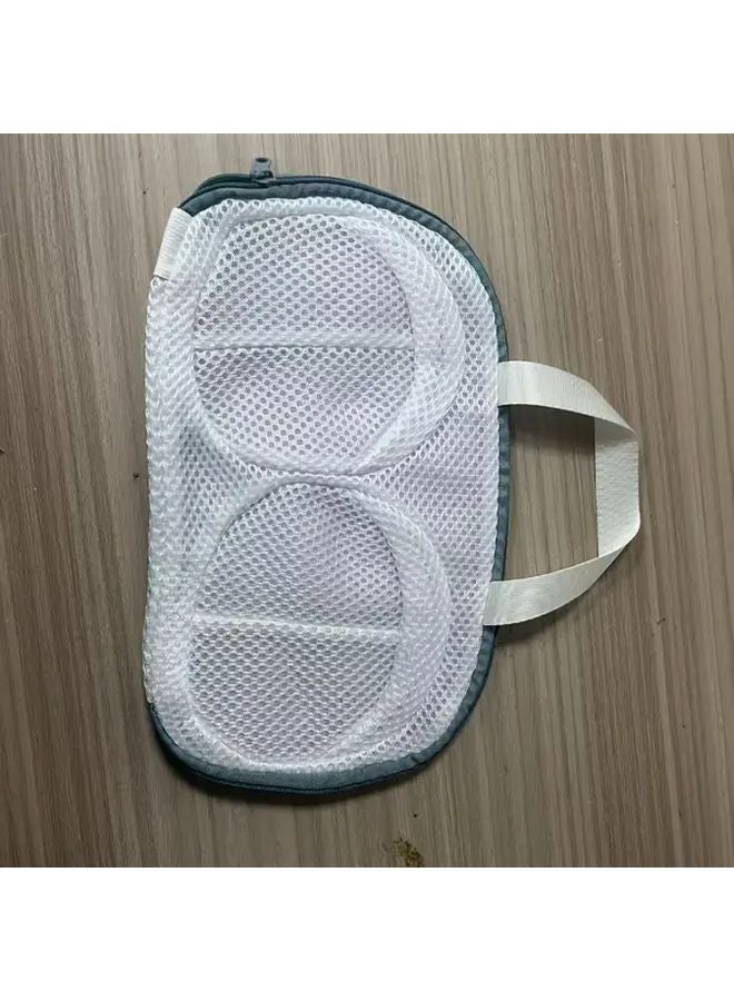 Gray Heavy Duty Zippered Chest Laundry Bag Portable Clothes Organizer for Travel Gym Storage - Image 1