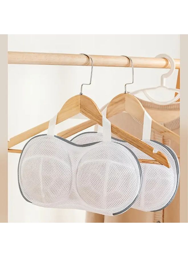 Gray Heavy Duty Zippered Chest Laundry Bag Portable Clothes Organizer for Travel Gym Storage - Image 4