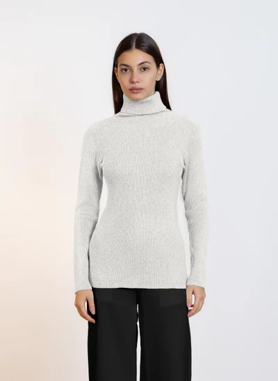 شايبس RIBBED HIGH-NECK TOP