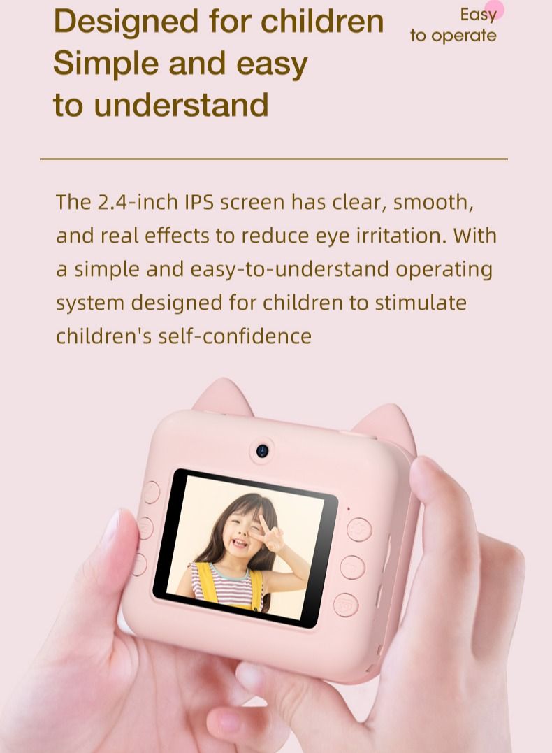 GULFLINK Kids Toy Print Camera for Child Boys Girls Green - Image 4