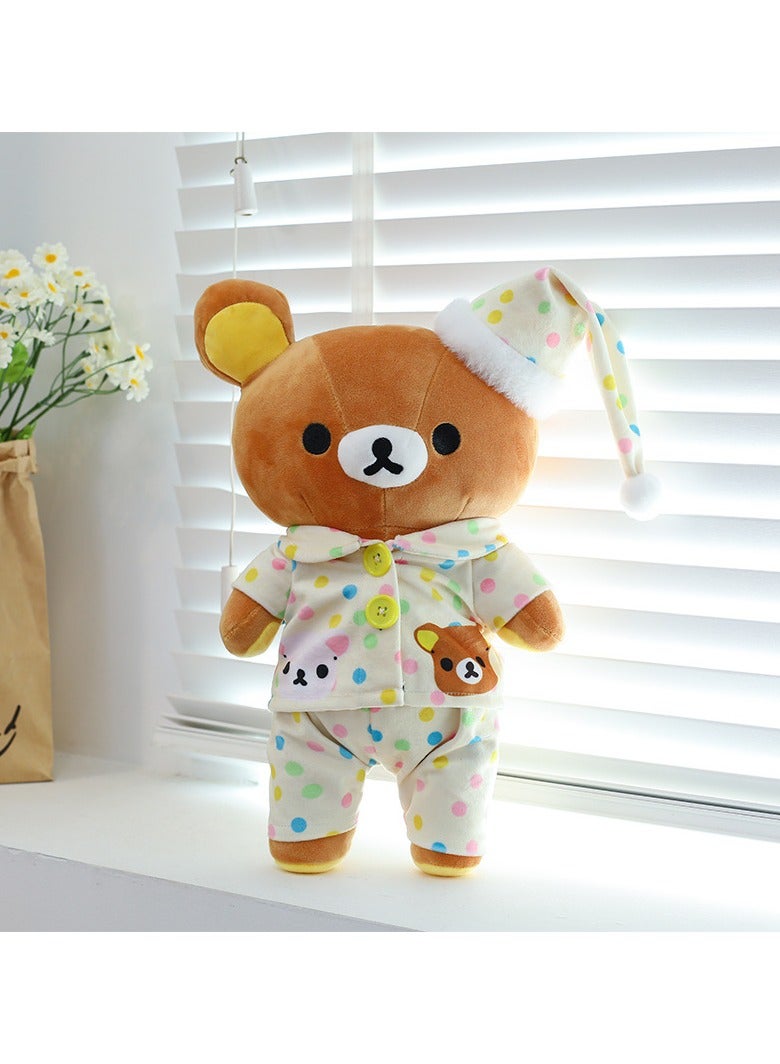 45cm Sleepwear Easy Bear Plush Toy Doll Sleeping Pillow Doll Machine for Gift Exchange