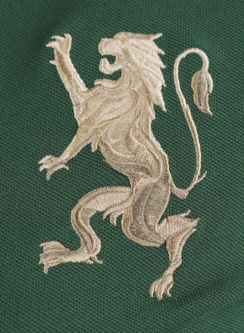 GIORDANO Women’s Slim Fit Embroidered 3D Lion Polo - Image 4