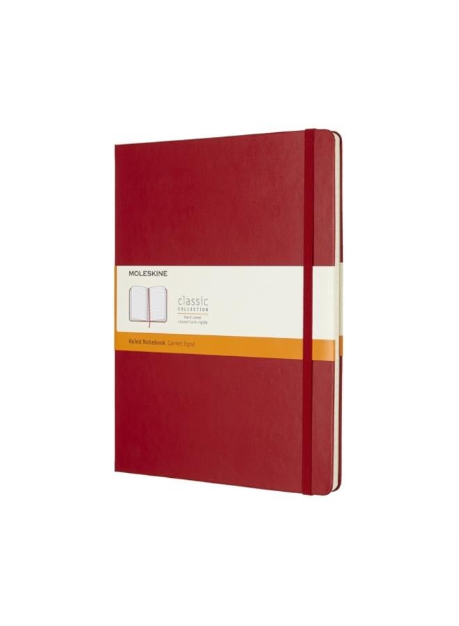 Moleskine Scarlet Red Extra Large Ruled Notebook Hard
