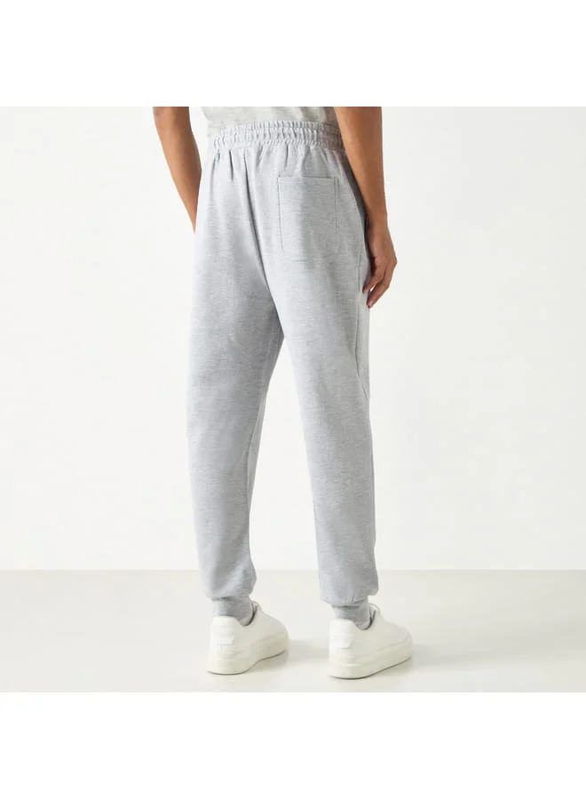 STARTER Starter Logo Print Slim Fit Flexi Waist Joggers with Drawstring Closure