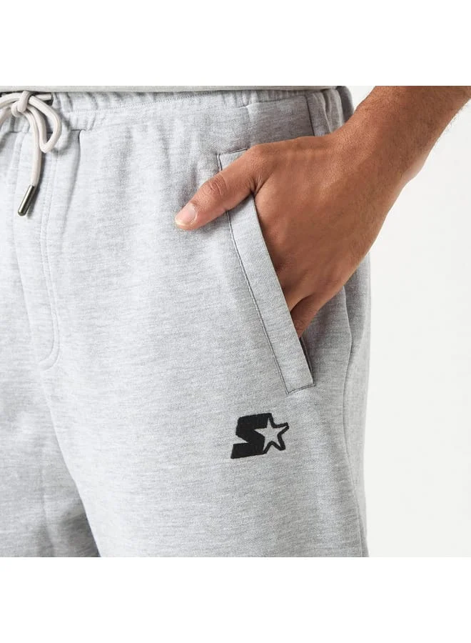 STARTER Starter Logo Print Slim Fit Flexi Waist Joggers with Drawstring Closure