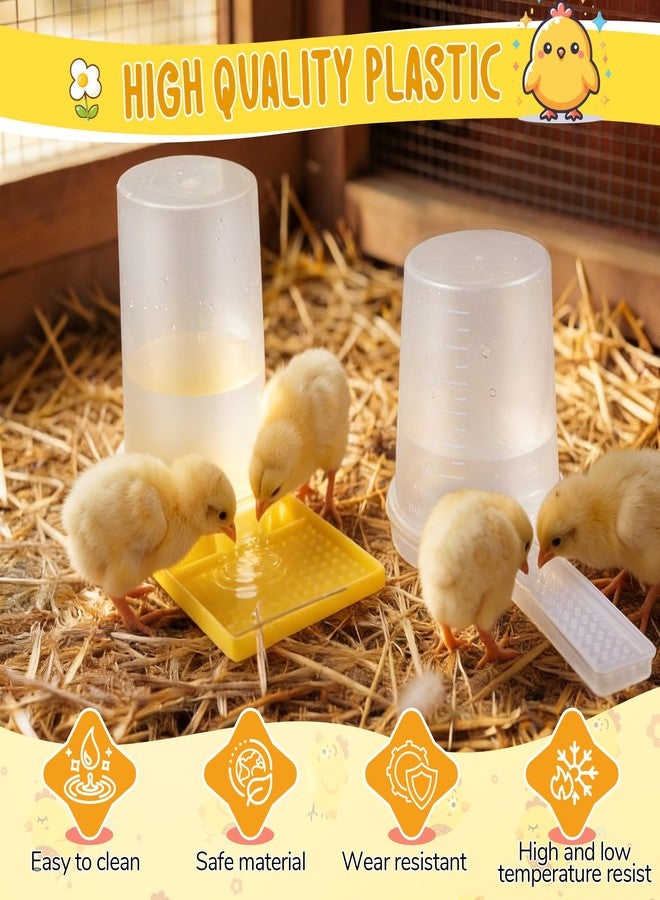 Feekoon 2Pack 400ml Quail Water Feeder, Anti Drowning Design, Ideal for Button Quail, Quails, Baby Chicks, Ducks, and Baby Birds, Safe and Durable Waterer, Easy to Install and Clean - Image 5